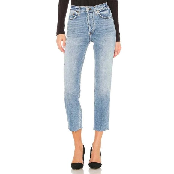 Re/Done Denim - Re/Done 70s Stove Pipe Crop Jeans *Light 14*